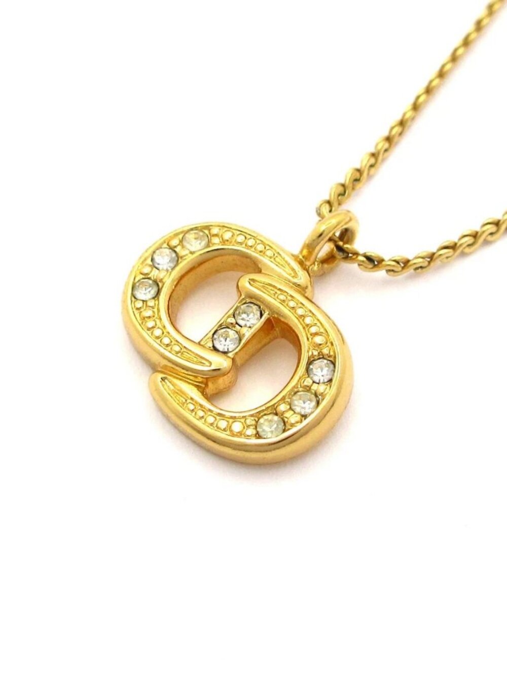 DIOR/ChristianDior - Gold plating Rhinestones Necklace - Picture 10 of 10